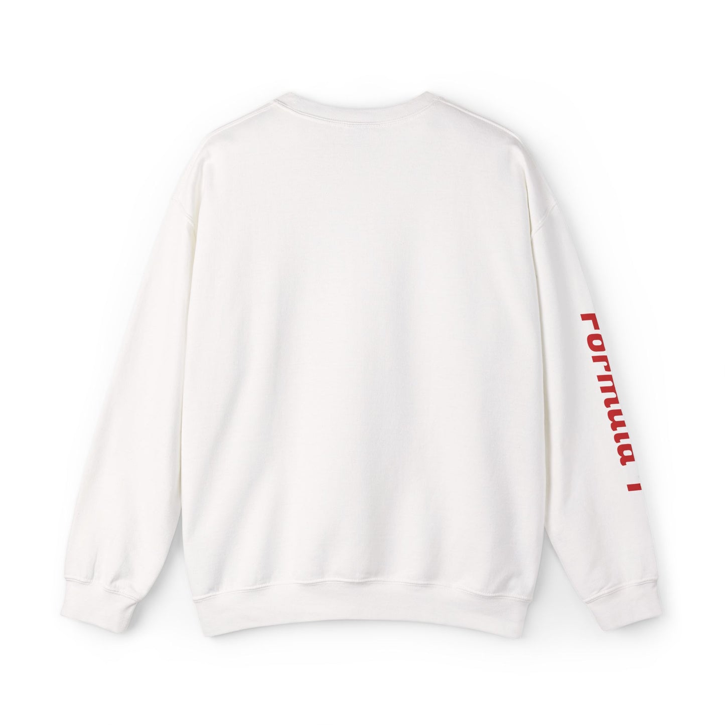 Formula 1 Racing Crewneck Sweatshirt – Speed Car Graphic & ‘Formula 1’ Sleeve Print