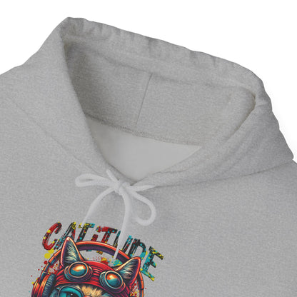 Cat Hoodie with Retro Catitude Graphic | Perfect For Cat Lovers