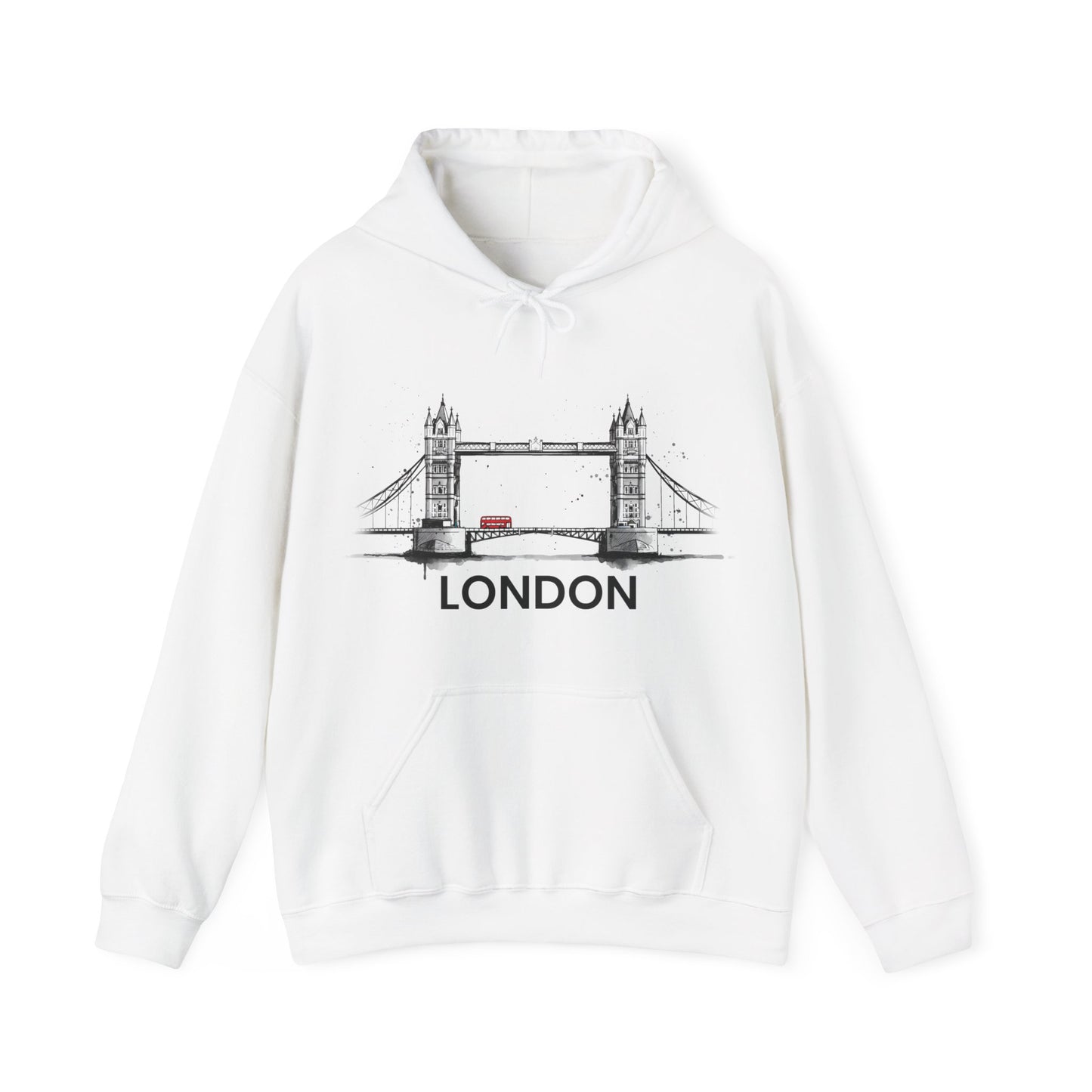 London Sketch Hoodie – Minimal Tower Bridge Illustration