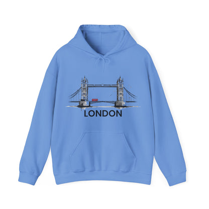London Sketch Hoodie – Minimal Tower Bridge Illustration