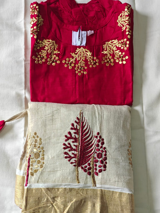 SET PAVADA BLOUSE  - KIDS (SIZE 32)