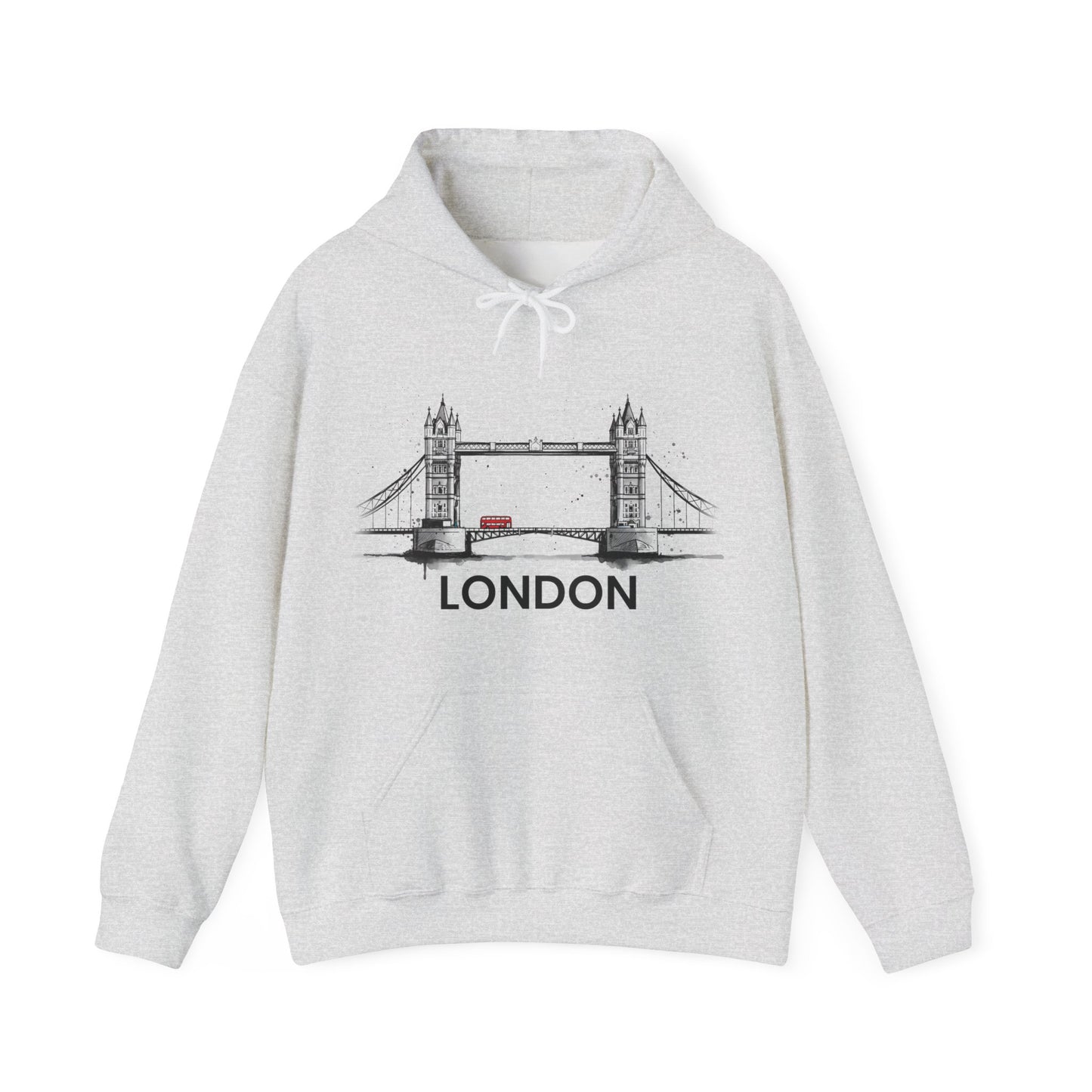 London Sketch Hoodie – Minimal Tower Bridge Illustration