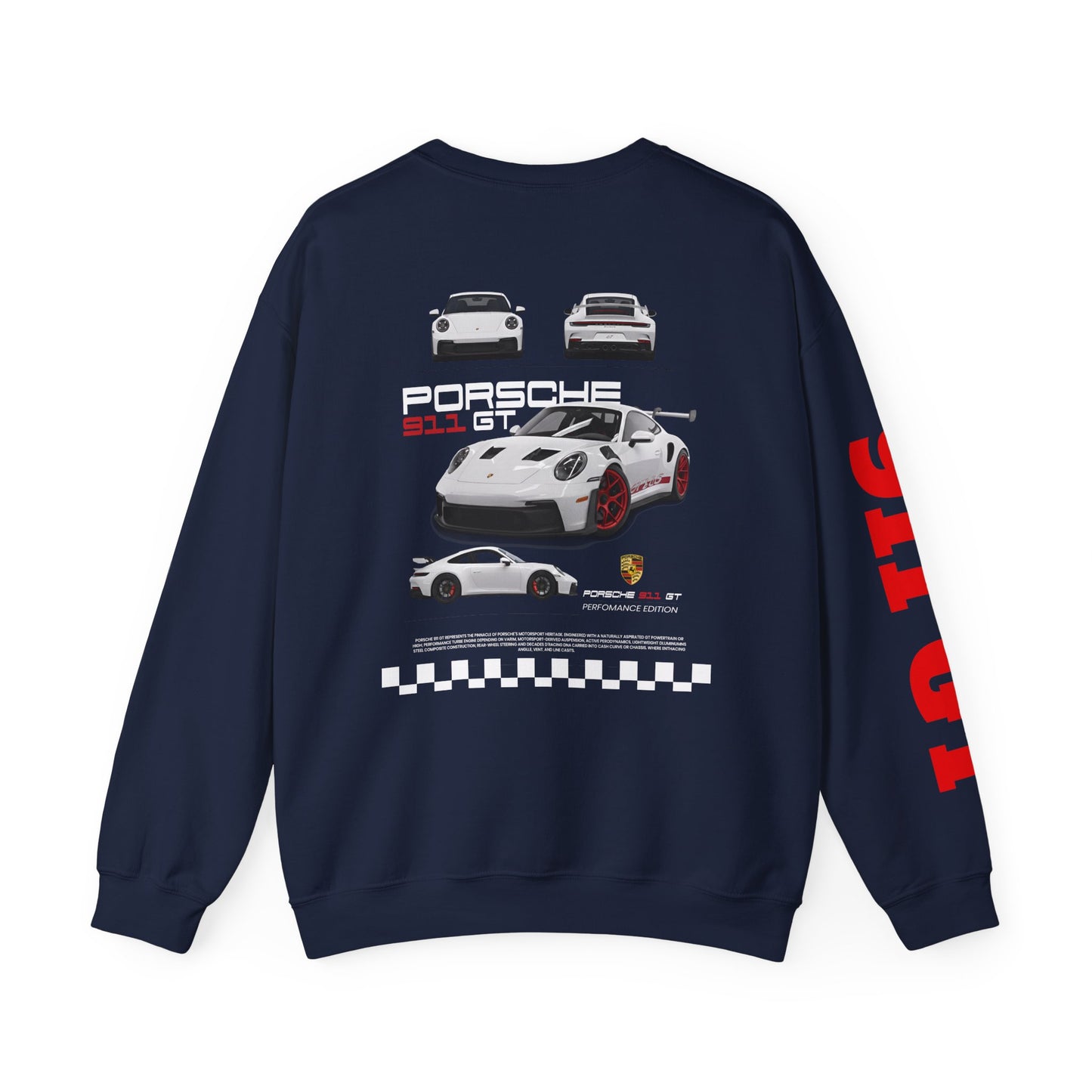 Porsche 911 GT Crewneck Sweatshirt – Car Enthusiast Graphic Pullover