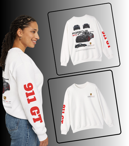 Porsche 911 GT Crewneck Sweatshirt | Sports Car Graphic Crewneck Pullover