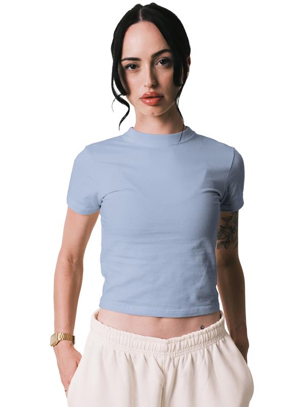 Lioraa London Cropped Tee - Premium 220GSM Fitted Crop Top CRBT600L