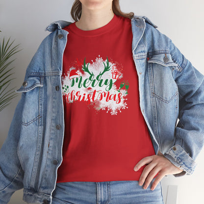 Comfort-Fit Merry Christmas Unisex Heavy Cotton T-Shirt