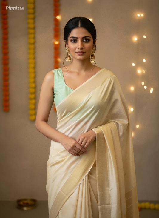 Pista Colour Silk Blouse for Women | Sweetheart Neckline, Padded, Sleeves attached, Size Alterable 40 - 46